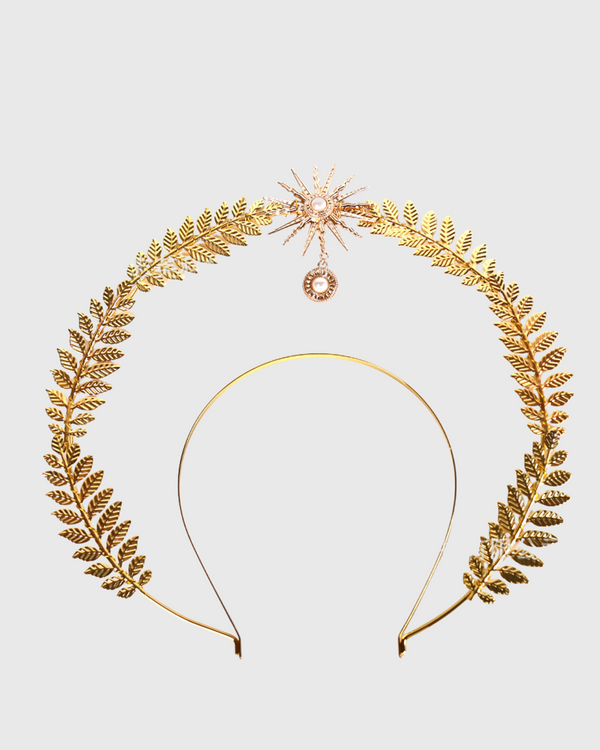 Leaf & Sun Halo Crown