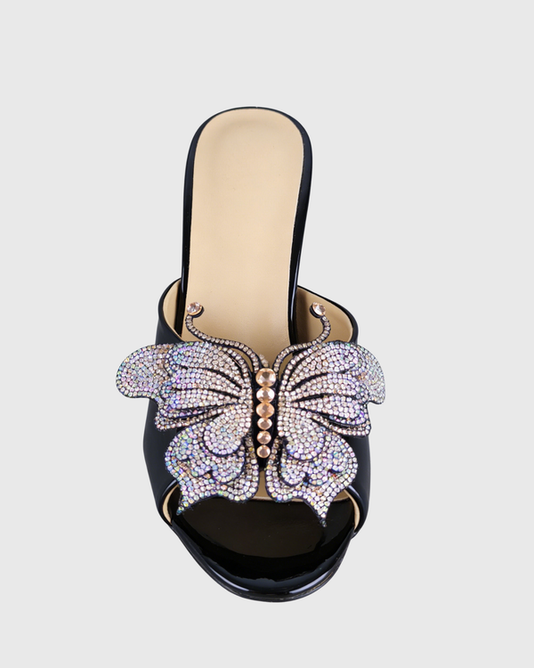 Blythe Butterfly Rhinestone Heels