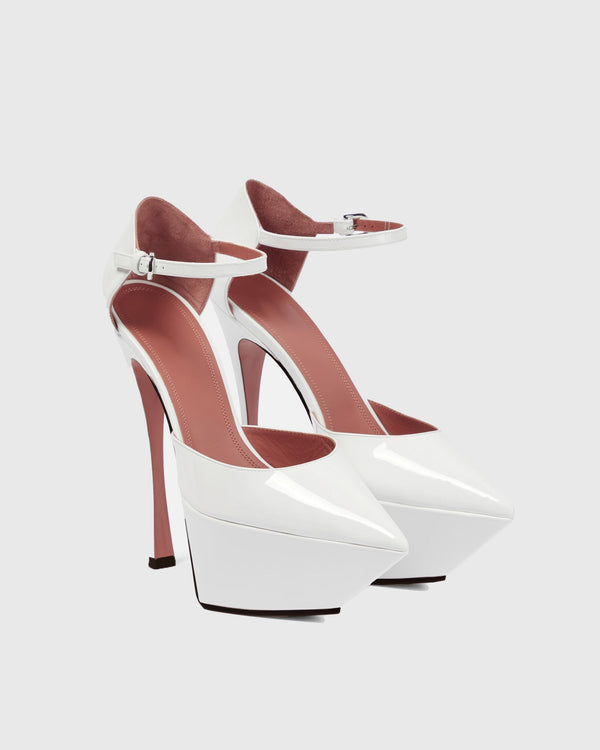 Agata Leather Strap Platform Heels