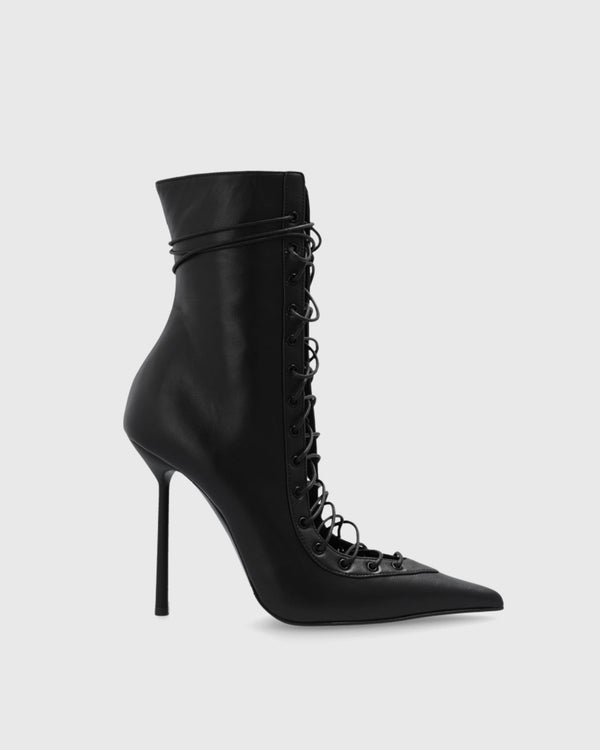 Agnola Lace Up Leather Ankle Boots