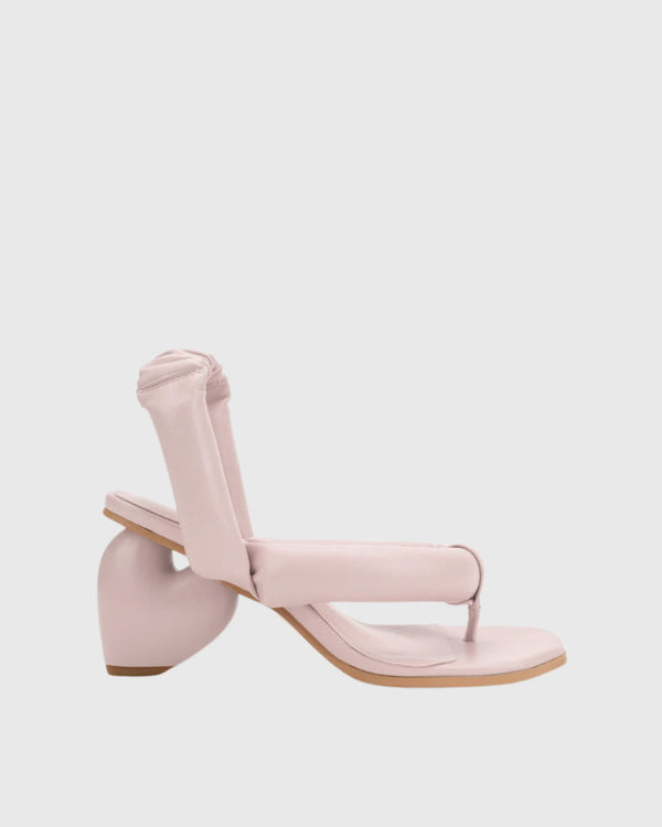 Alessia Heart Slingback Thong Sandals In Pink