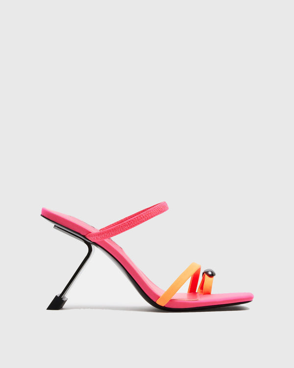 Carmen Heyerotypic Heel Sandals In Hot Pink