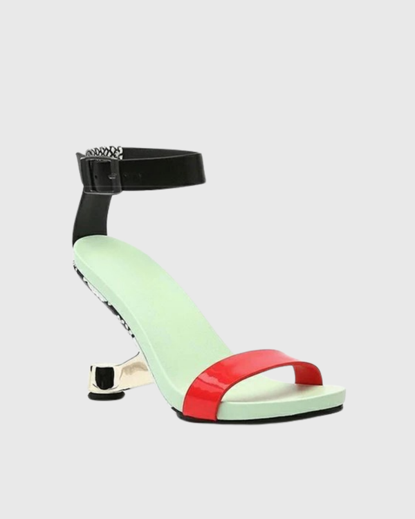 Carmen Alien Heel Strap Sandals In Multicolor