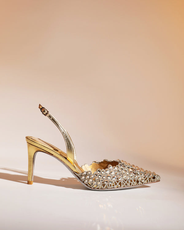 Carolina Rhinestone Slingback Pumps