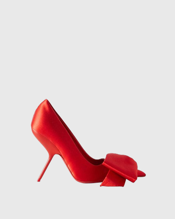 Concetta Bow Heterotypic Heels In Red