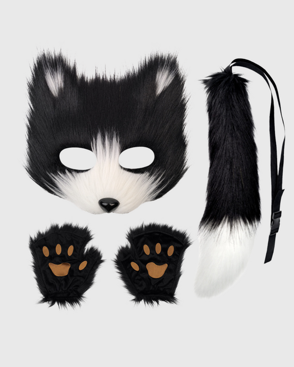 Eadric Fox Mask & Paws & Tail Set
