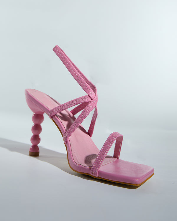 Fulvia Cross Strap Sandals In Pink
