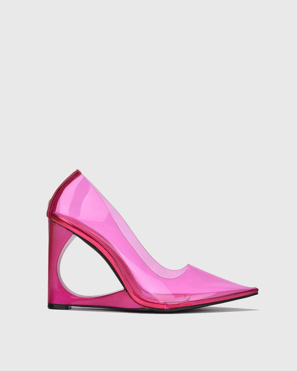 Gerarda PVC Wedge Pumps