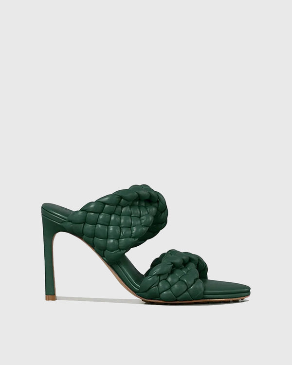 Giuseppa Woven Sandals In Green