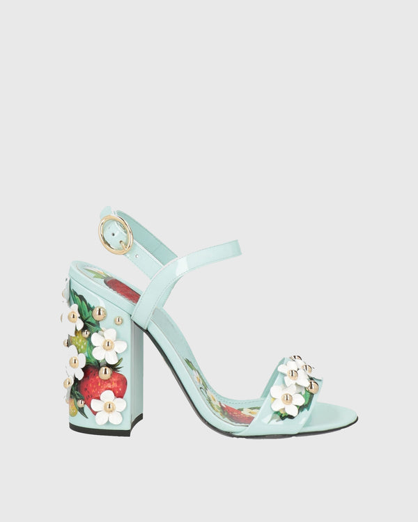 Loreto Strawberry Orchard Sandals In Green