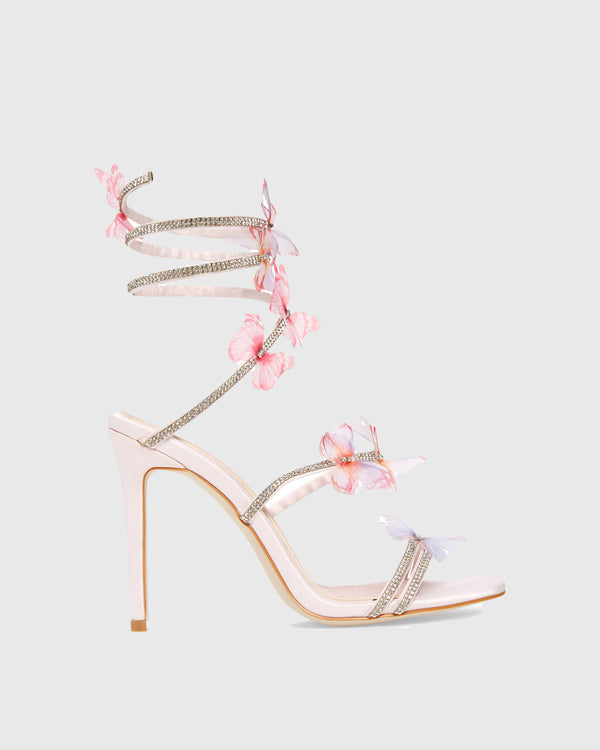 Marika Butterfly Rhinestone Snake Sandals