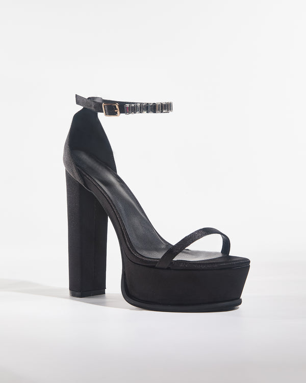 Monroe Satin Strap Platform Sandals