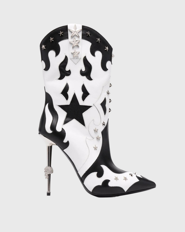Myah Star Splicing Mid Calf Cowboy Boots