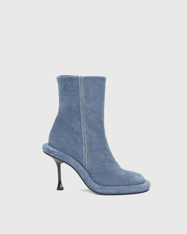 Rachele Cowboy Ankle Boots In Blue