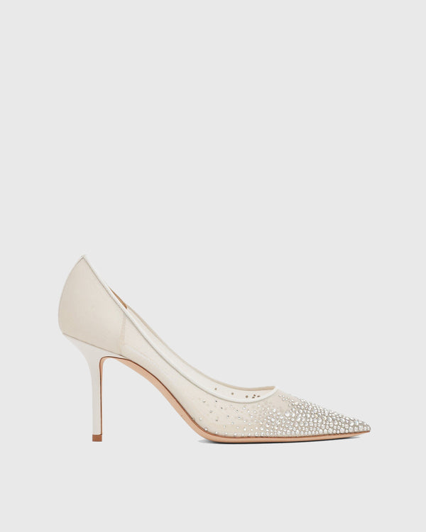 Romina Starry Rhinestone Pumps In Apricot