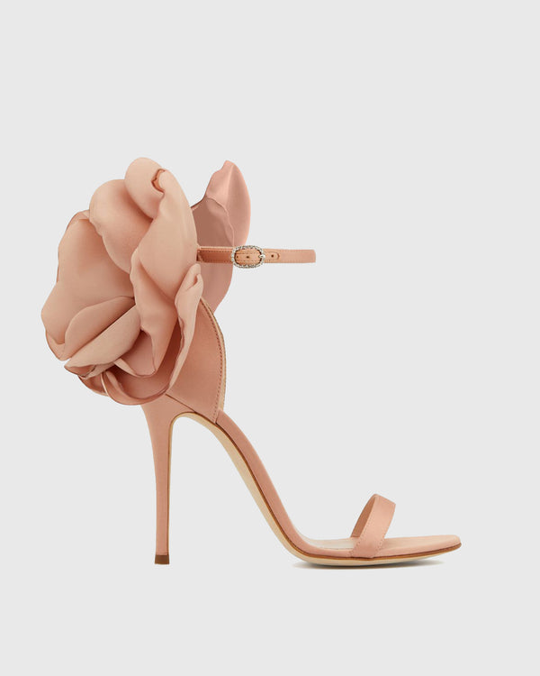 Rosalba Peony Strap Sandals In Pink