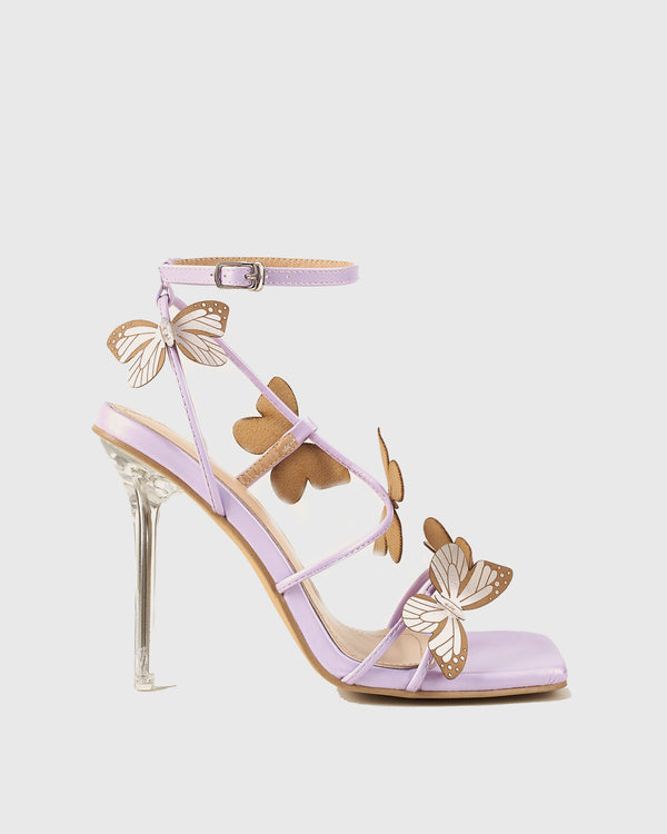 Rosario Butterfly Strap Sandals In Purple