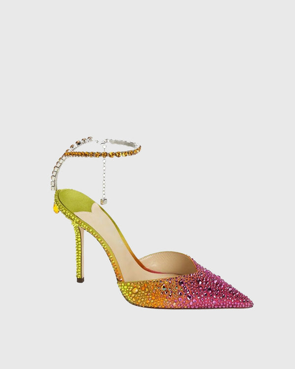 Silva Rhinestone Embellished Pumps In Ombre