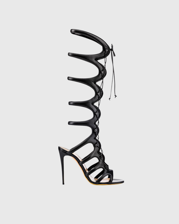 Sveva Lace up Sandals In Black