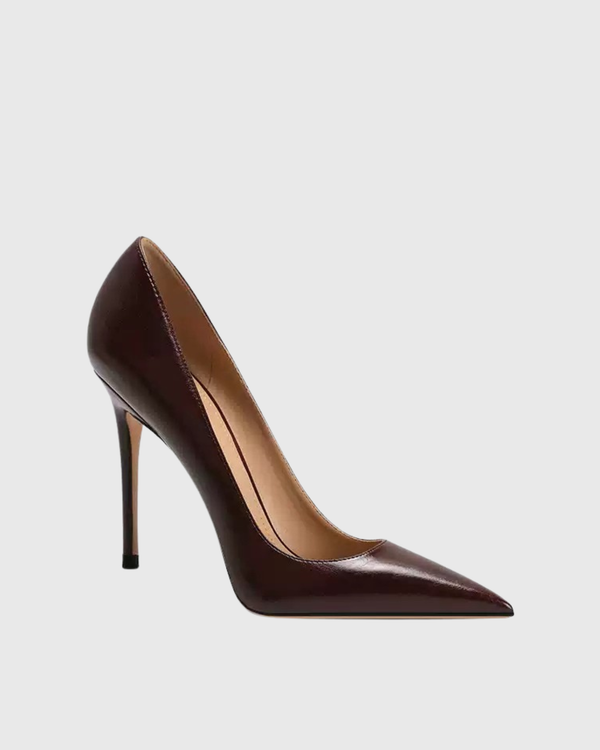 Sylvie Leather Pumps In Brown