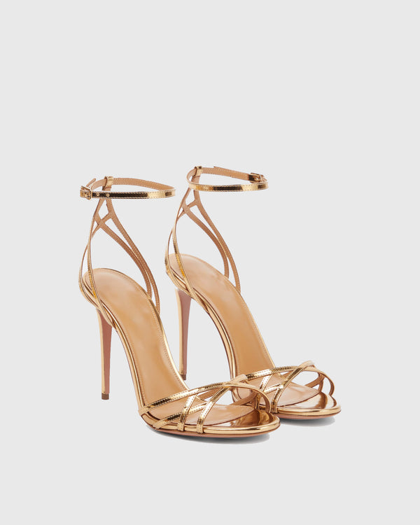 Tamara Metallic Chiasma Strap Sandals