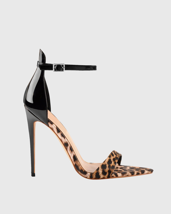 Tecla Leopard Print Sandals