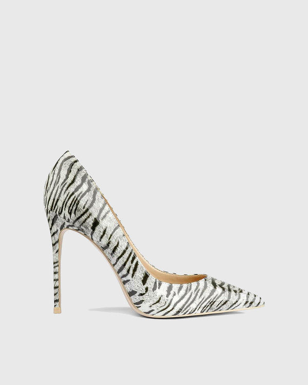 Xhosa Zebra Print Patent Leather Pumps